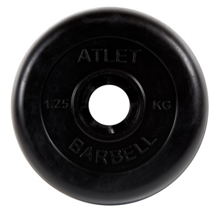 Диски обрезиненные Atlet Barbell для штанги 1,25 кг 26 мм