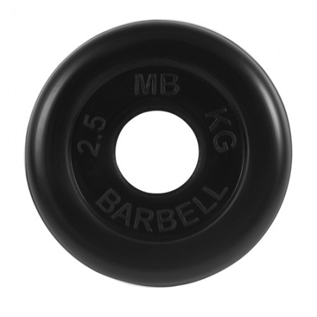 Диски обрезиненные MB Barbell для штанги 2,5 кг 50 мм