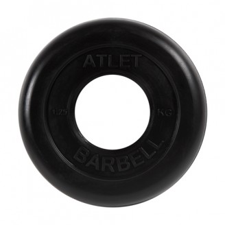 Диски обрезиненные Atlet Barbell для штанги 1,25 кг 50 мм