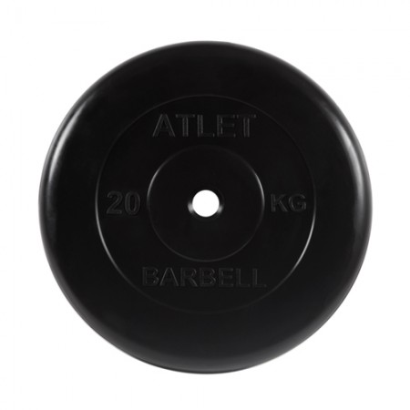 Диски обрезиненные Atlet Barbell для штанги 20 кг 50 мм