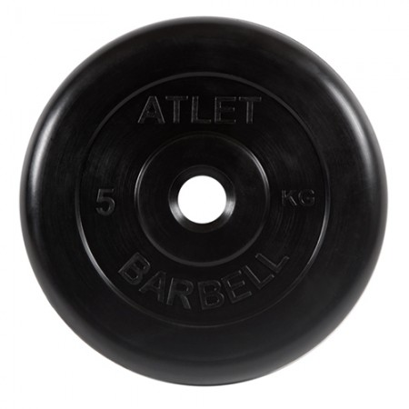 Диски обрезиненные Atlet Barbell для штанги 5 кг 30 мм