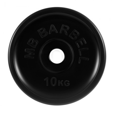 Диски обрезиненные MB Barbell евро-классик 10 кг 50 мм, черный