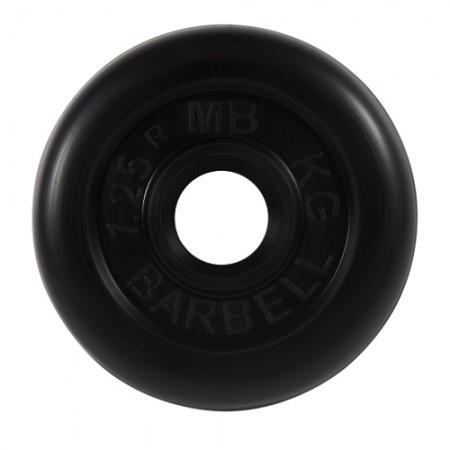 Диски обрезиненные МВ Barbell для штанги 1,25 кг 30 мм