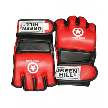 Перчатки для MMA Green Hill Combat Sambo, красные
