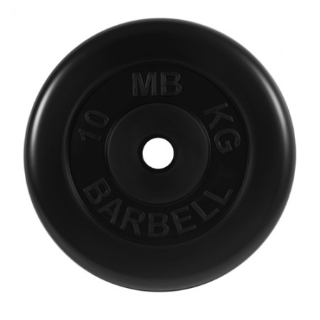 Диски обрезиненные МВ Barbell для штанги 10 кг 30 мм