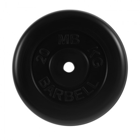 Диски обрезиненные МВ Barbell для штанги 20 кг 30 мм