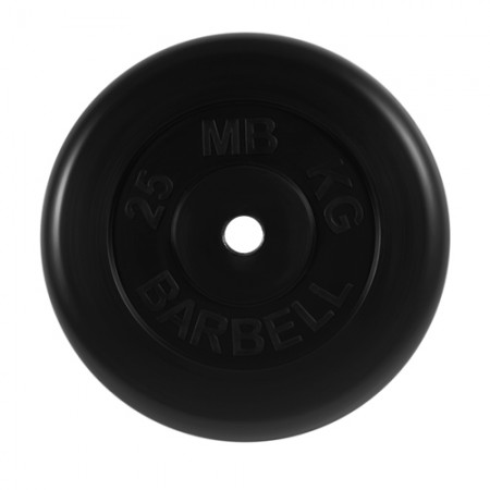 Диски обрезиненные МВ Barbell для штанги 25 кг 30 мм