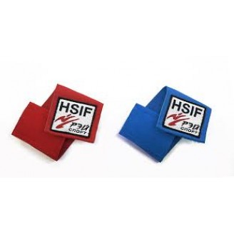Фиксатор для пояса Рэй-Спорт "HSIF", красный и синий, 2 шт.
