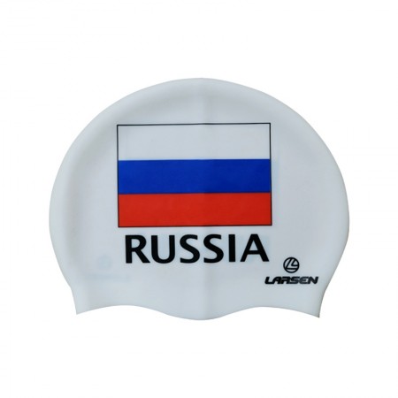 Шапочка для плавания Larsen Russia, белый