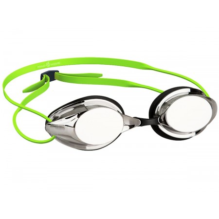 Стартовые очки MadWave STREAMLINE Mirror, Green/Metallic