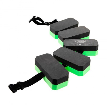 Пояс для обучения плаванию MadWave Belt For Training, Black/Green