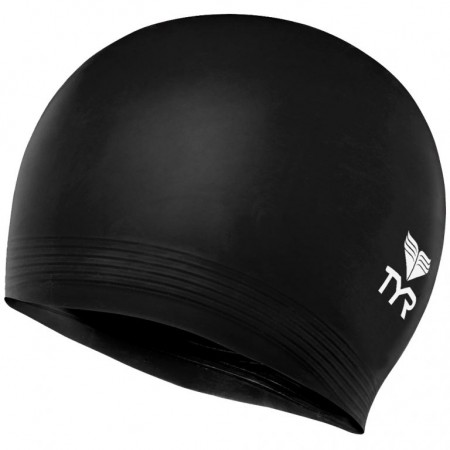 Шапочка для плавания TYR Latex Swim Cap, латекс, черный (LCL/001)
