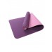 Коврик для йоги и фитнеса 6 мм TPE, фиолетовый